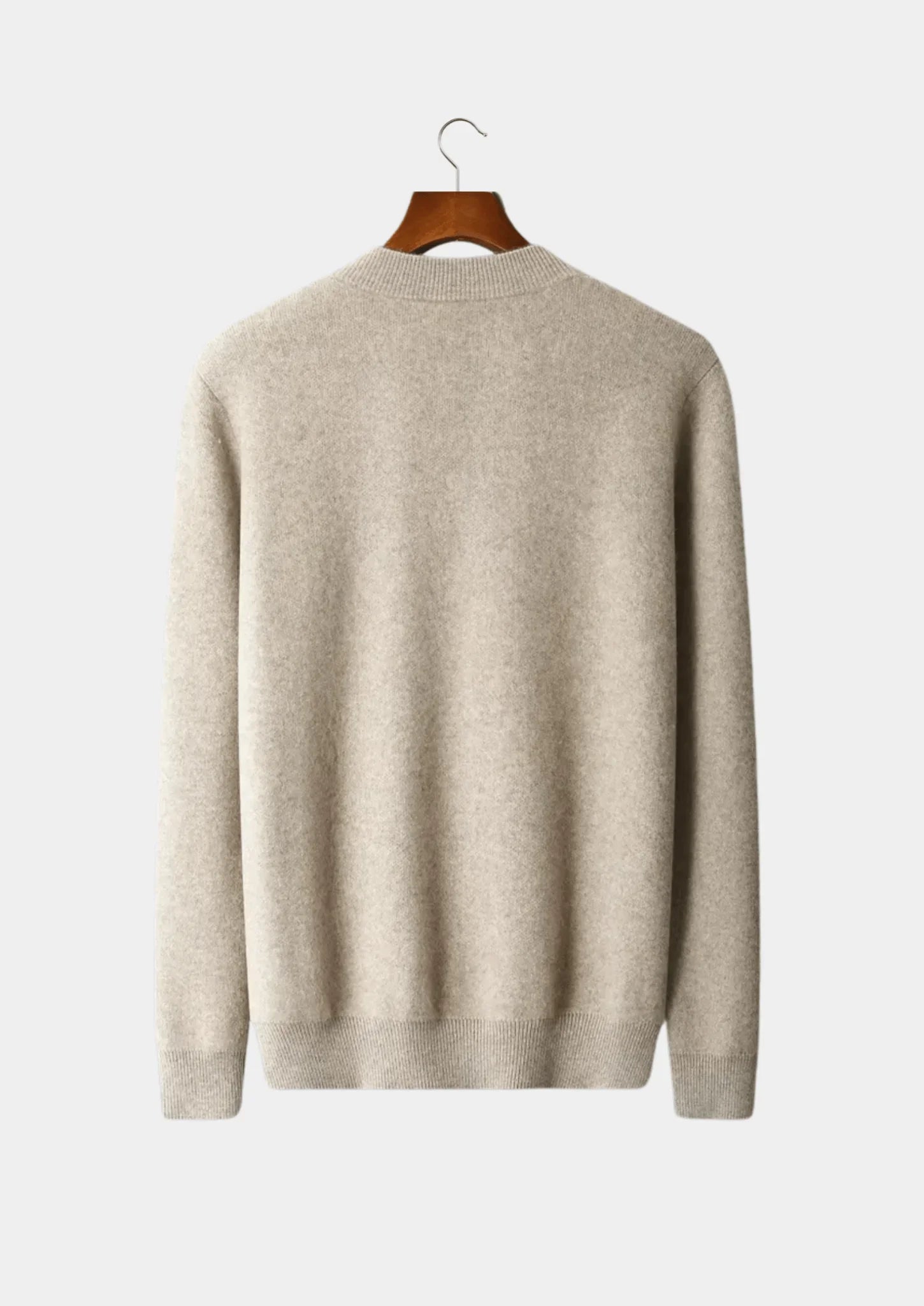 Saf Ekstra İnce Merino Yünü V Yaka Hırka - Martin Milano