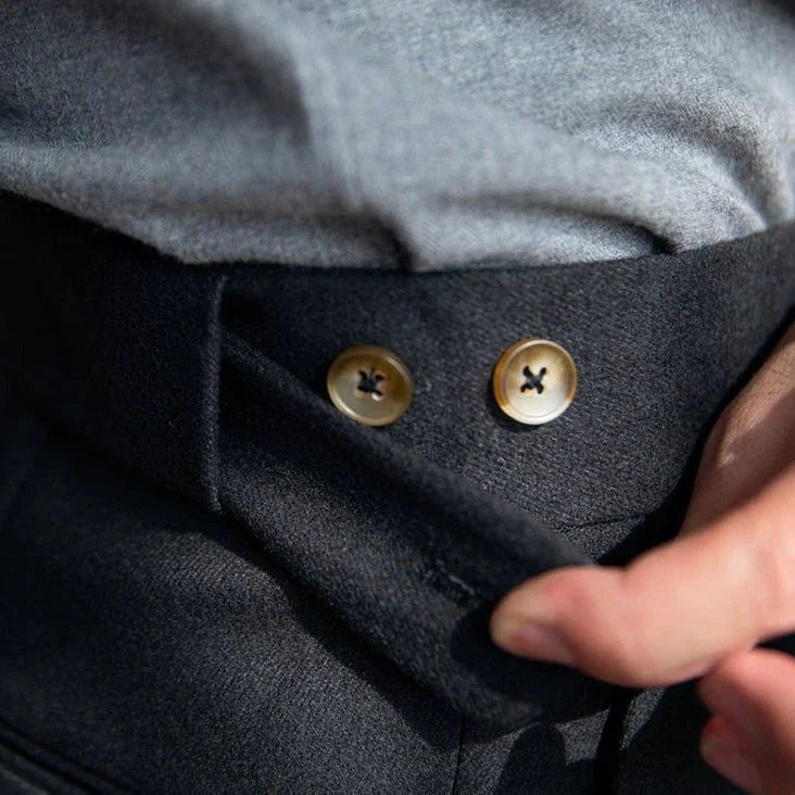 Sardinya Yünü Keçe Katlamalı Pantolon - Martin Milano