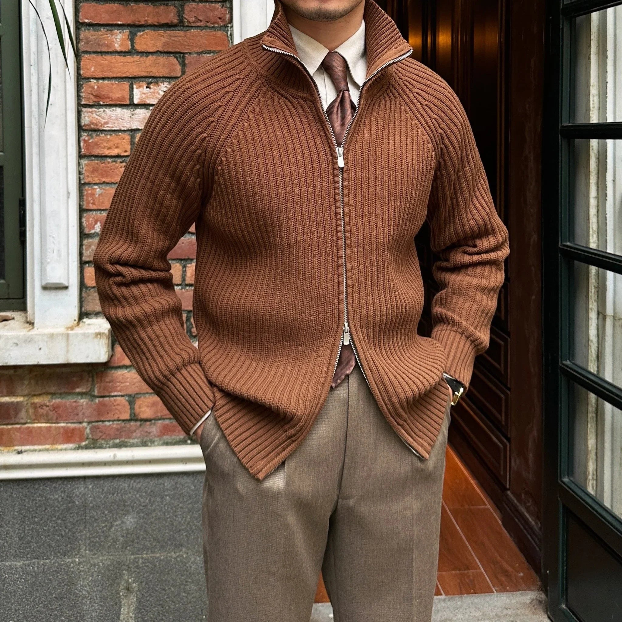 Siena Ribanalı Pamuk Hırka - Martin Milano