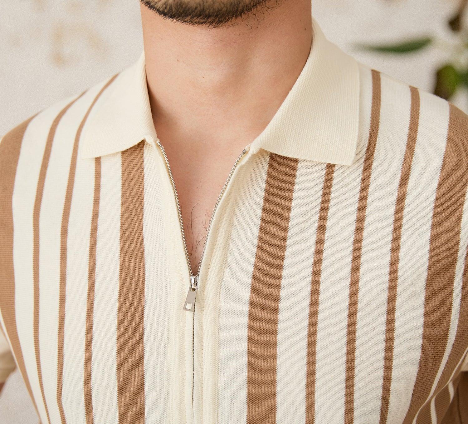 St. Julian Pamuklu Çizgili Hırka - Martin Milano