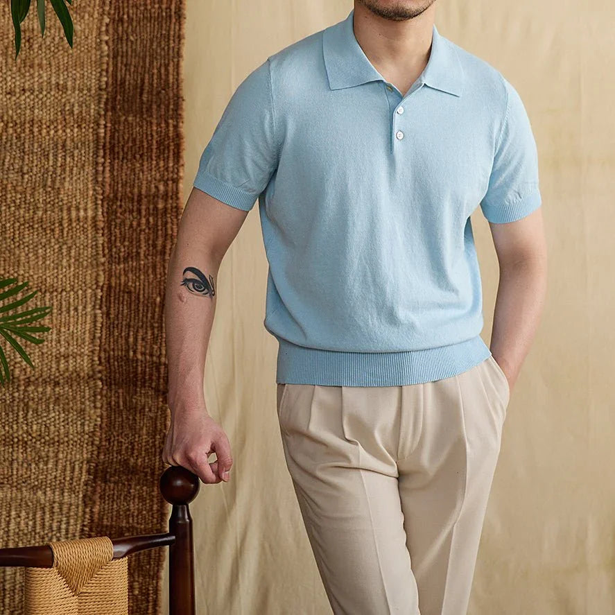 St. Tropez Örme Pamuk Polo Tişört - Martin Milano