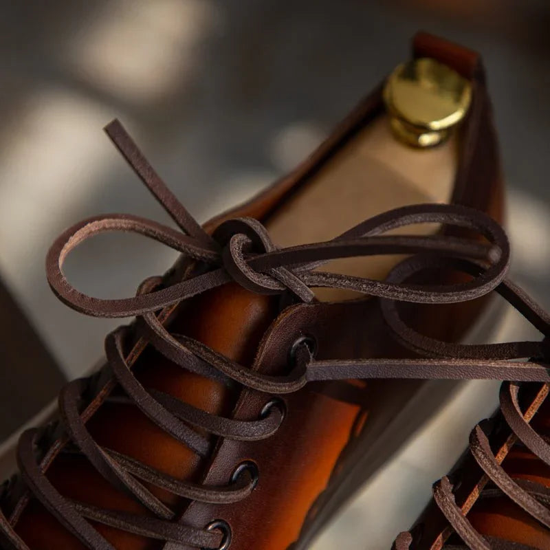 Tarihî Bağlamalı Deri Spor Ayakkabıları - Martin Milano