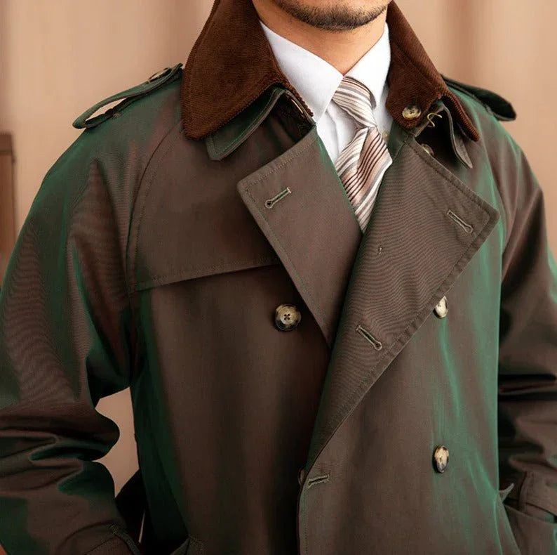 Tivoli Kemerli Çift Düğmeli Retro Trençkot - Martin Milano