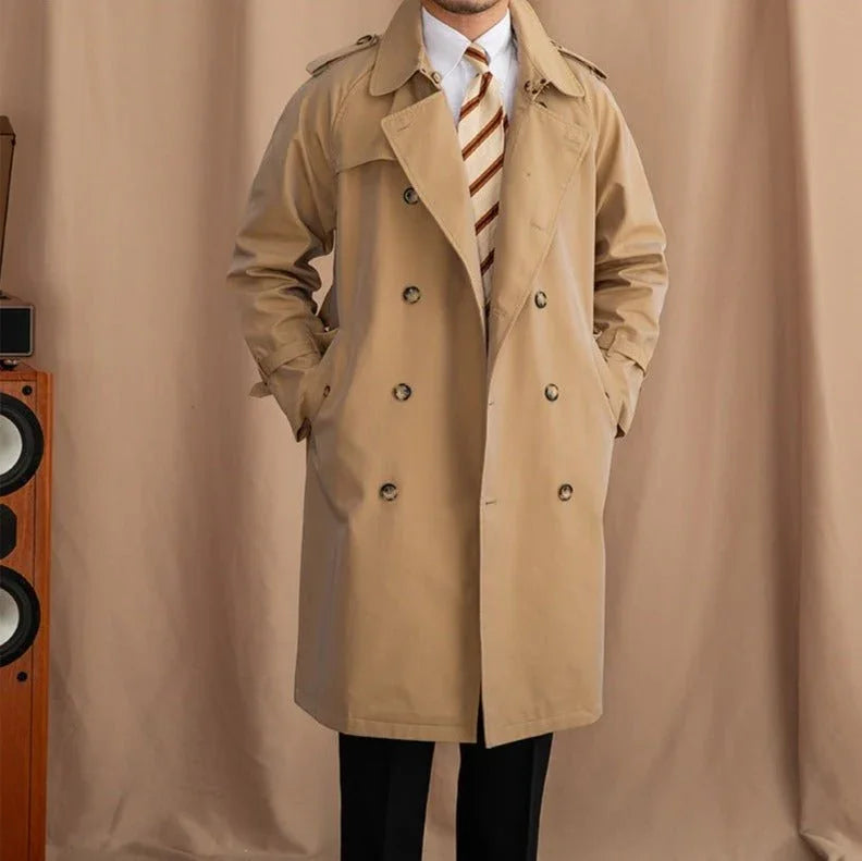 Tivoli Kemerli Çift Düğmeli Retro Trençkot - Martin Milano