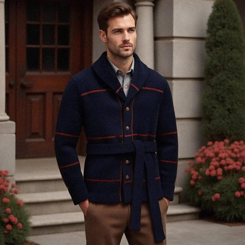 Torino Şal Yaka Yün Hırka - Martin Milano