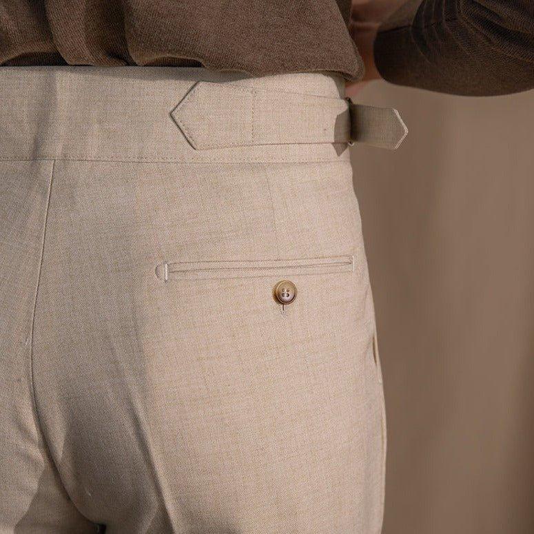 Vicenza Gurkha Çift Katlı Düz Kesim Pantolon - Martin Milano