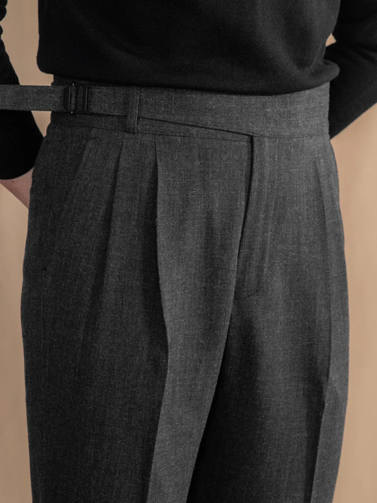 Vicenza Gurkha Çift Katlı Düz Kesim Pantolon - Martin Milano