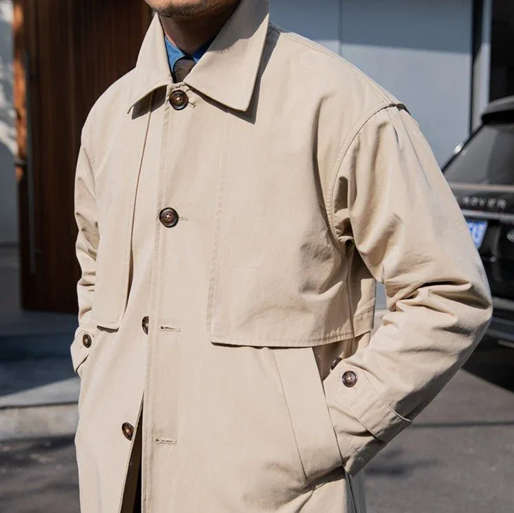 Vintage Bourbon Pamuklu Trençkot - Martin Milano