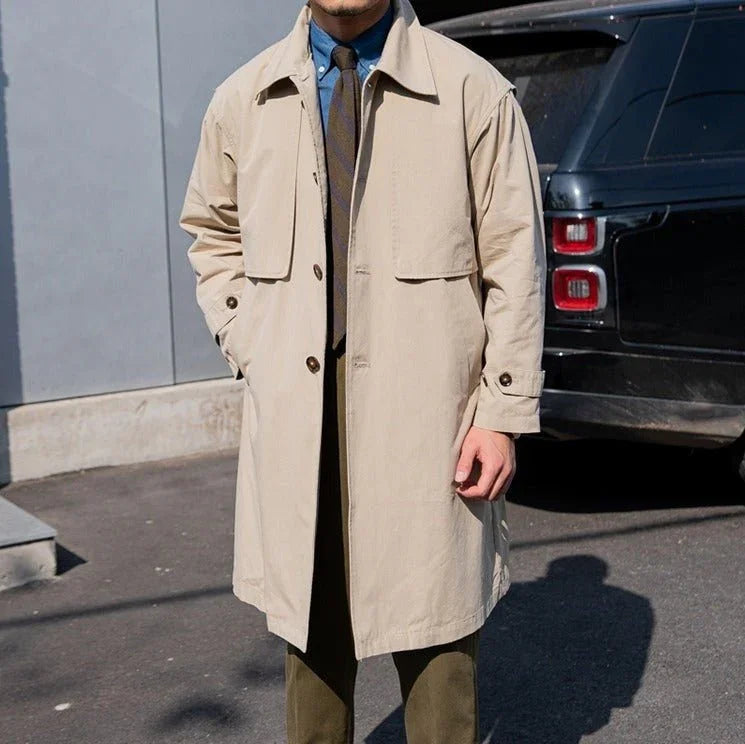 Vintage Bourbon Pamuklu Trençkot - Martin Milano