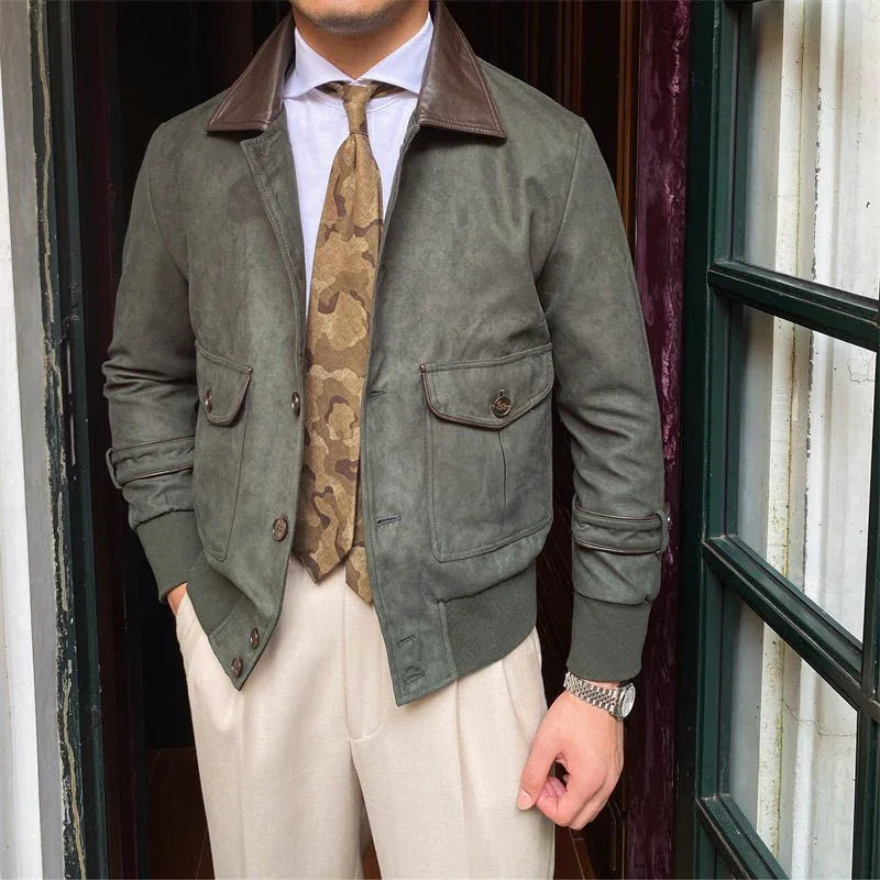 Vintage Süet Düğmeli Ceket - Martin Milano