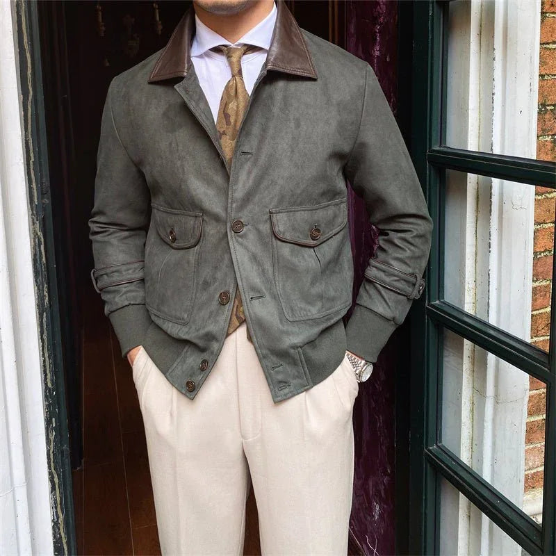 Vintage Süet Düğmeli Ceket - Martin Milano