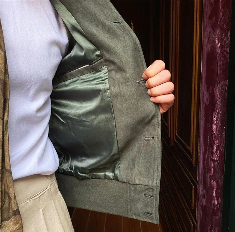 Vintage Süet Düğmeli Ceket - Martin Milano