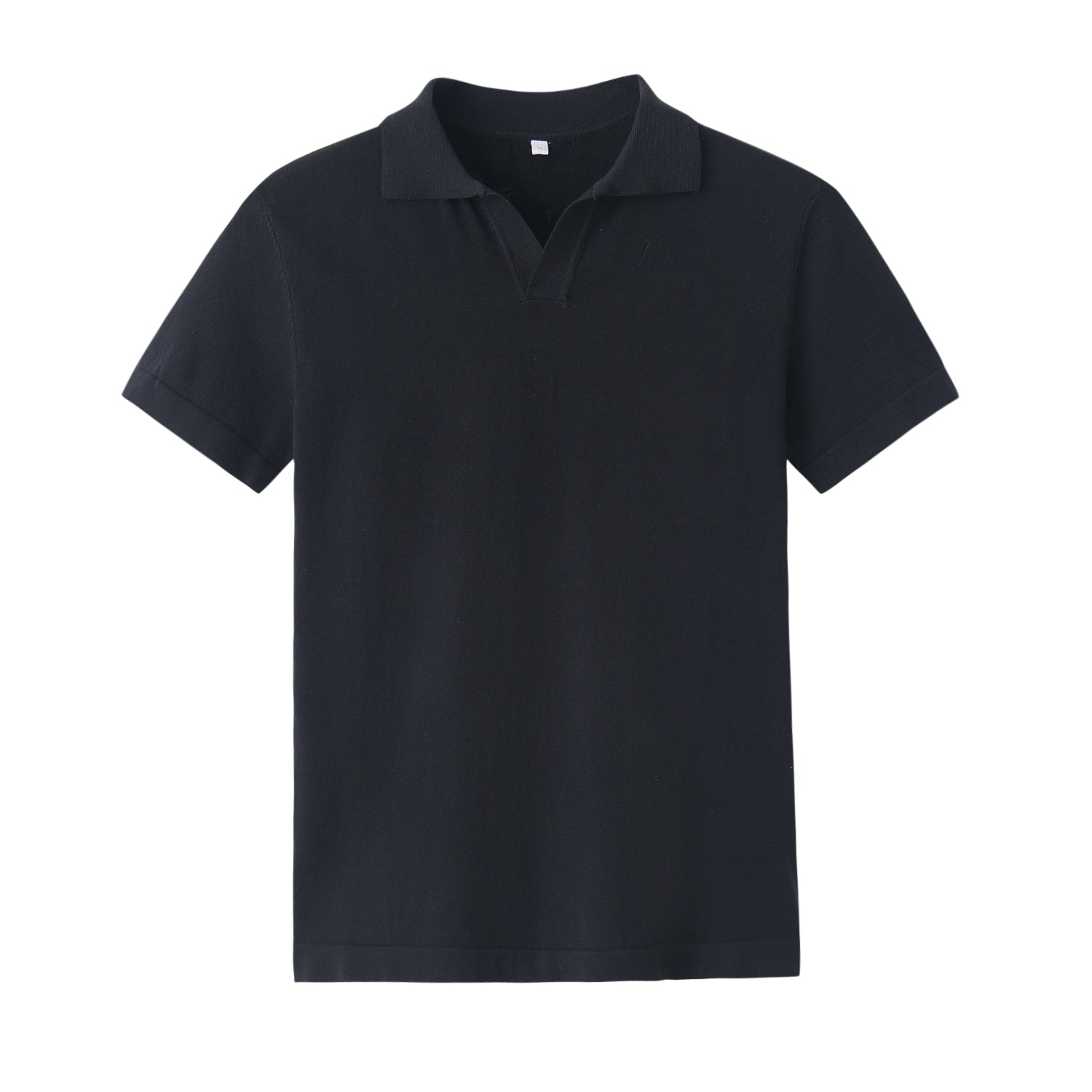 Düğmesiz Triko Polo