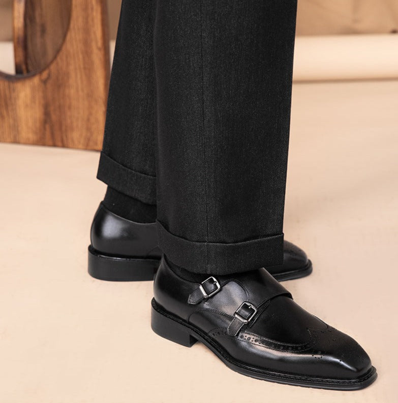 Kingsman Çift Monk Kayış Ayakkabıları