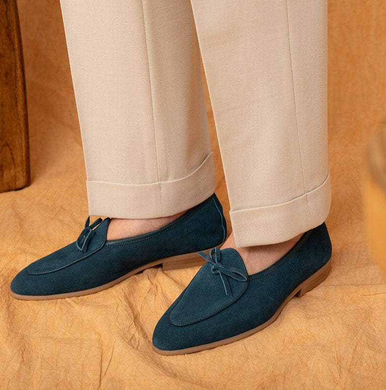 Amalfi Süet Belçika Loaferları