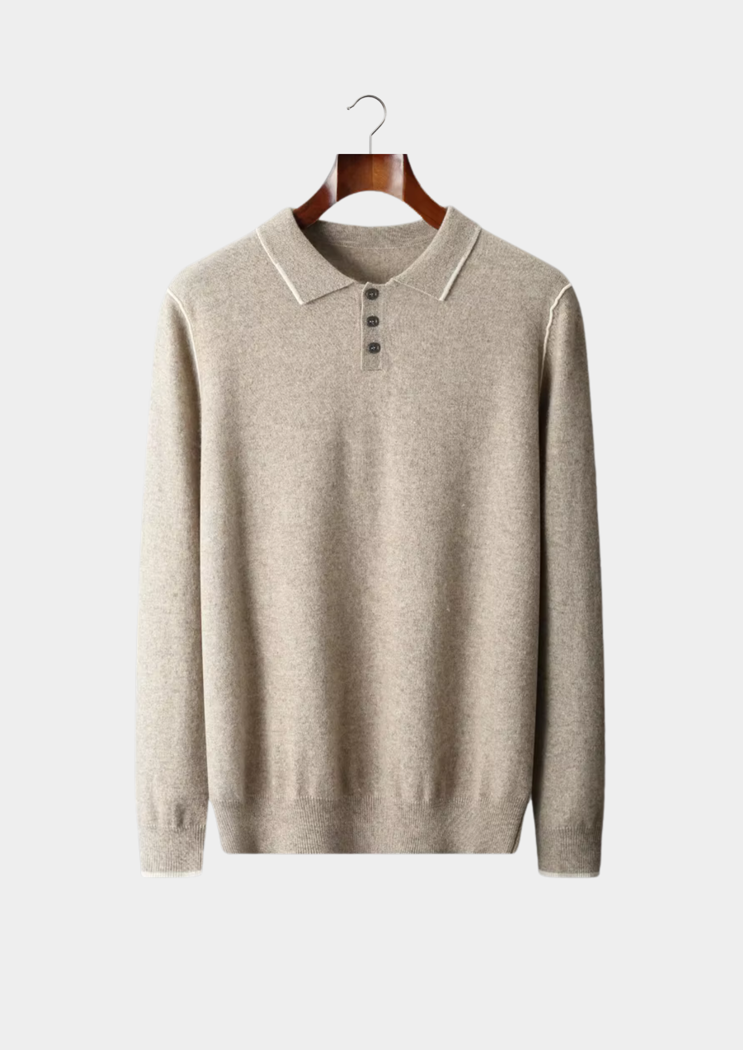 Premium Kaşmir Çift Ton Düğmeli Polo