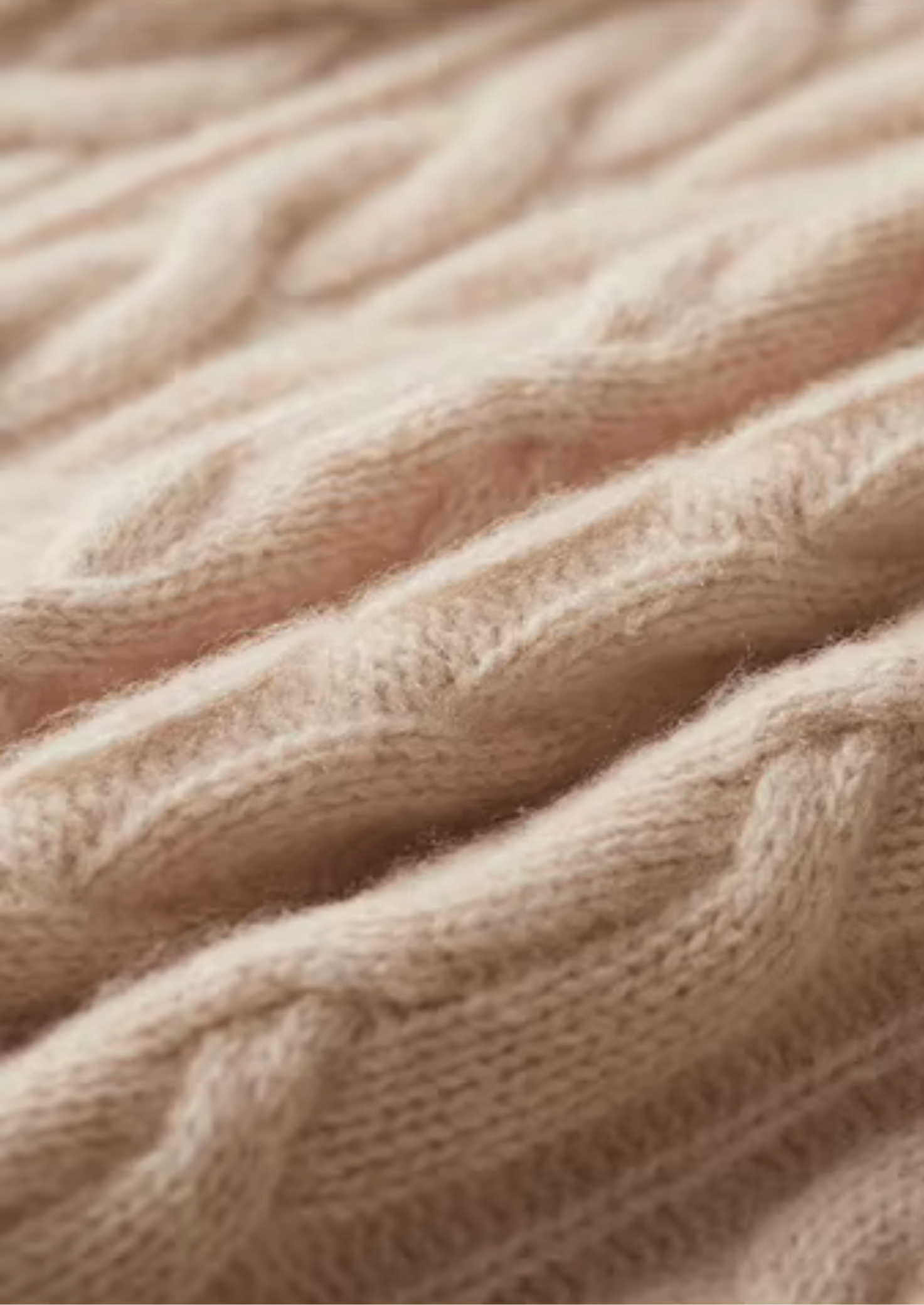 Saf Ekstra İnce Merino Yünü Örgü Dikiş Sweatshirt
