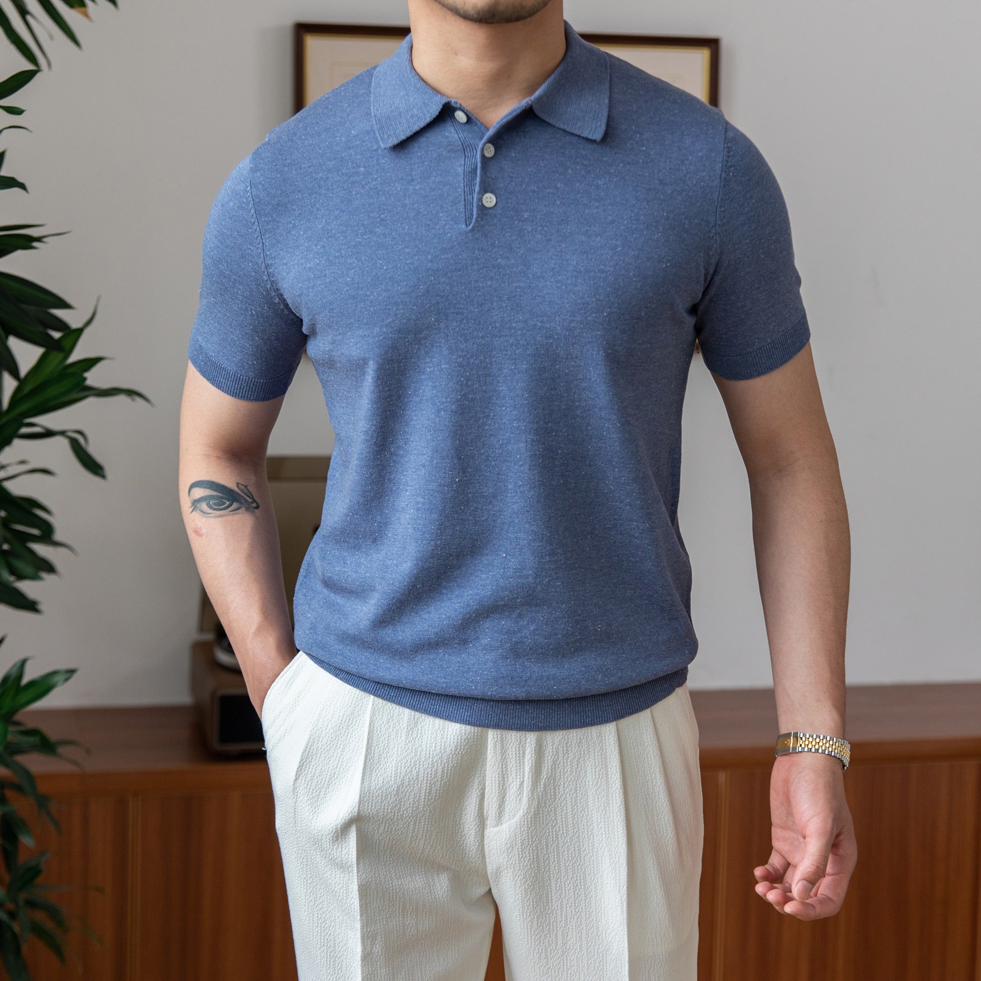 Roma Örgü Polo Bluz