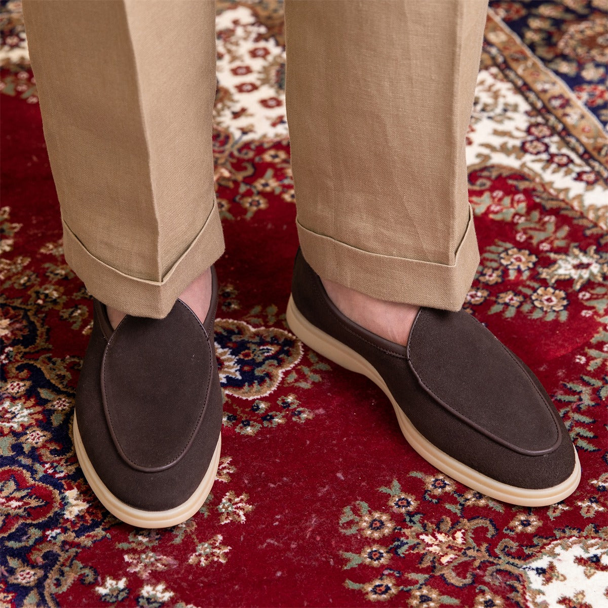 Du Cap Süet Belçika Loafer