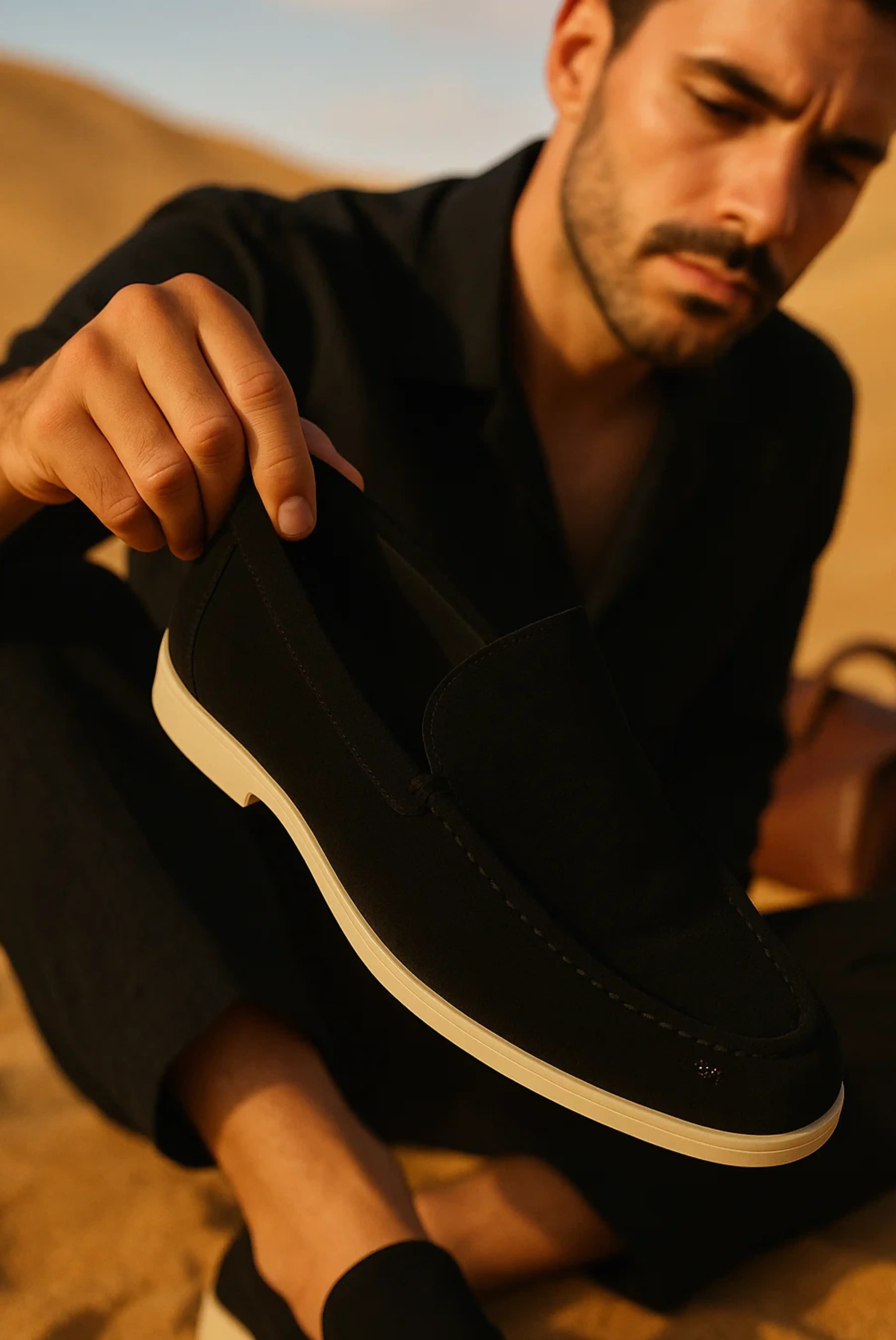 Siyah Hakiki Loafer MARTIN MILANO®