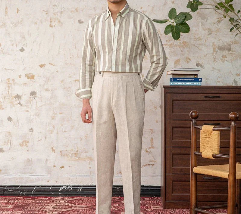 Arezzo Pamuk Çizgili Uzun Kollu Gömlek - Martin Milano