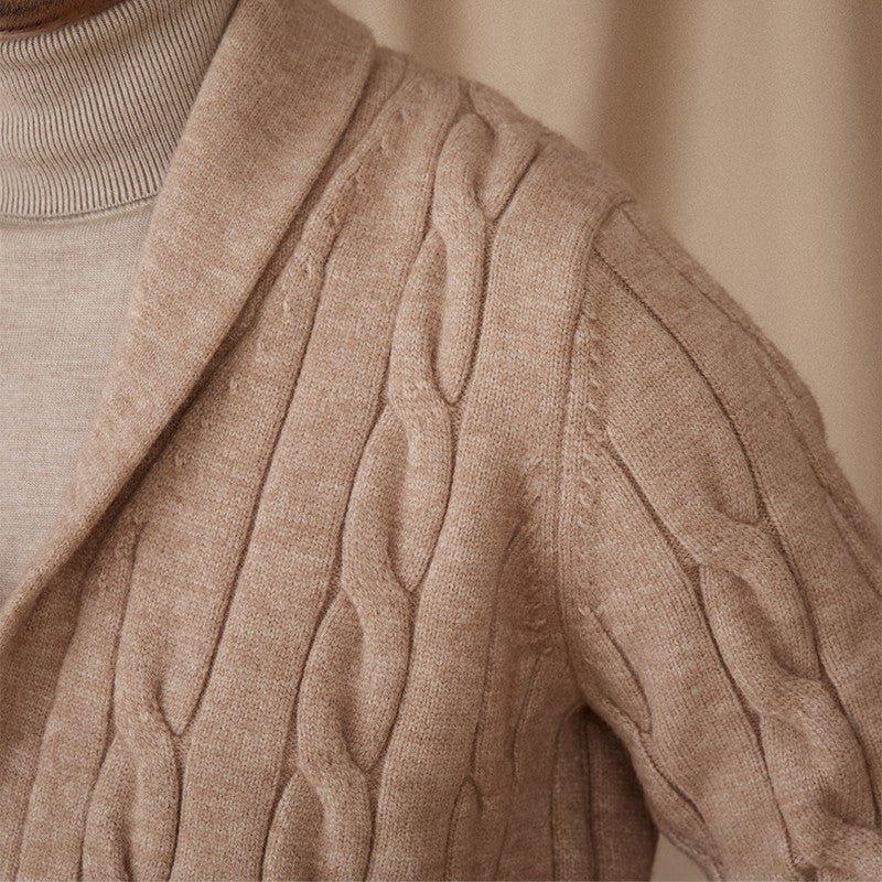 Aspen Örgü Püsküllü Yaka Hırka - Martin Milano