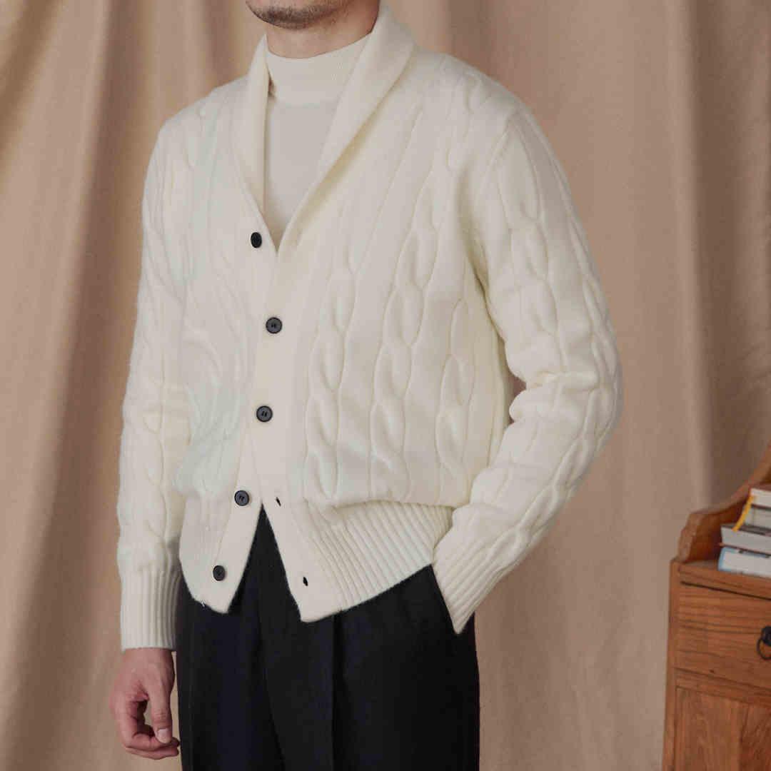 Aspen Örgü Püsküllü Yaka Hırka - Martin Milano