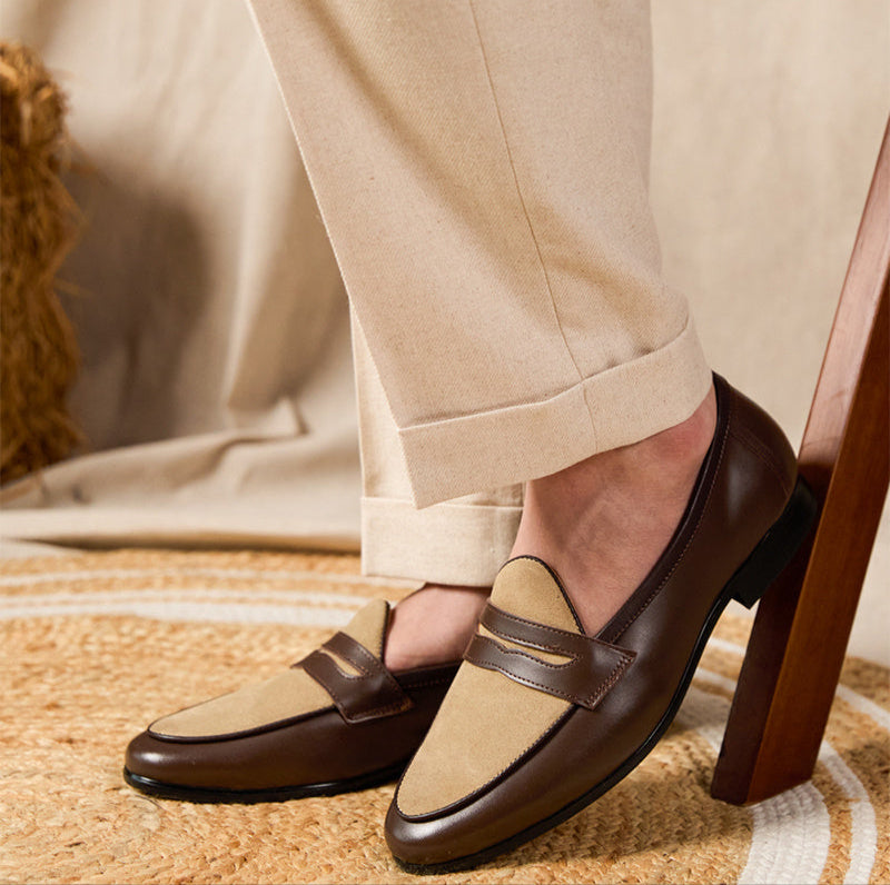 El İşçiliği Deri Belçika Loafer