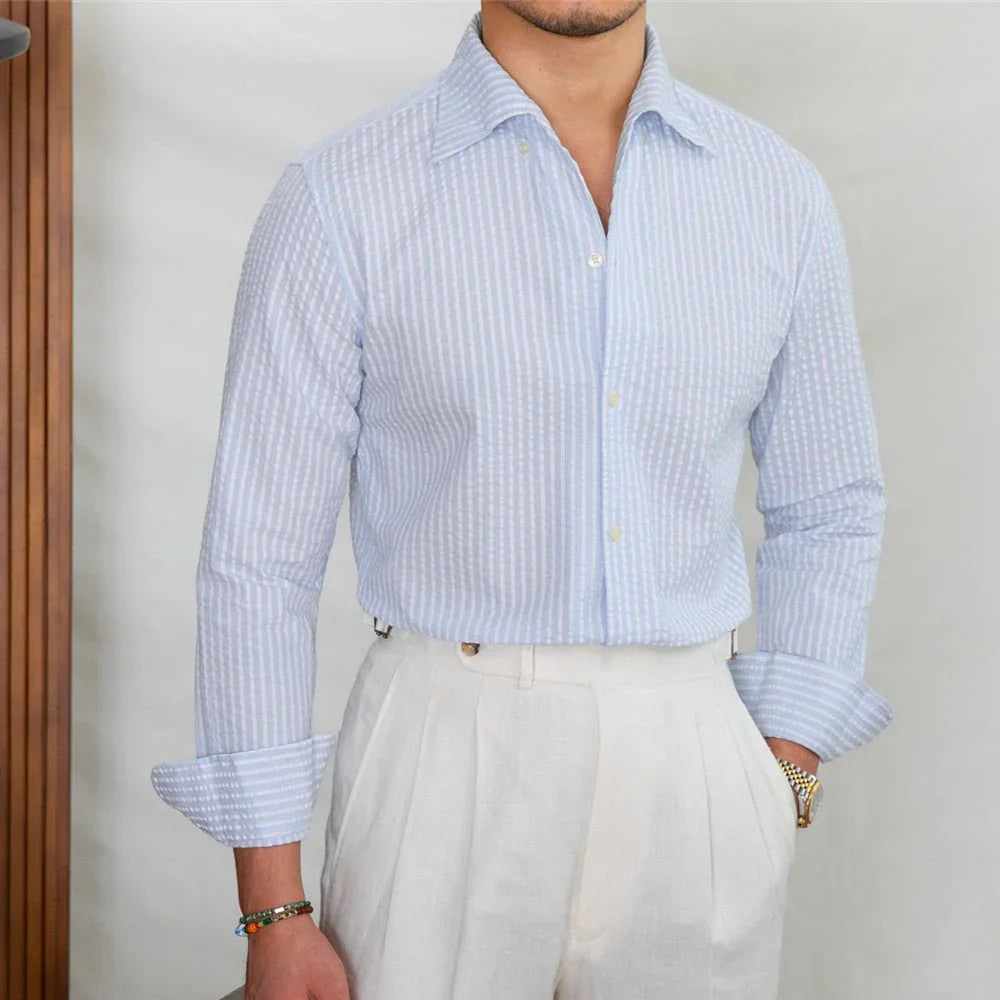 Bagatelle Çizgili Seersucker Gömlek - Martin Milano