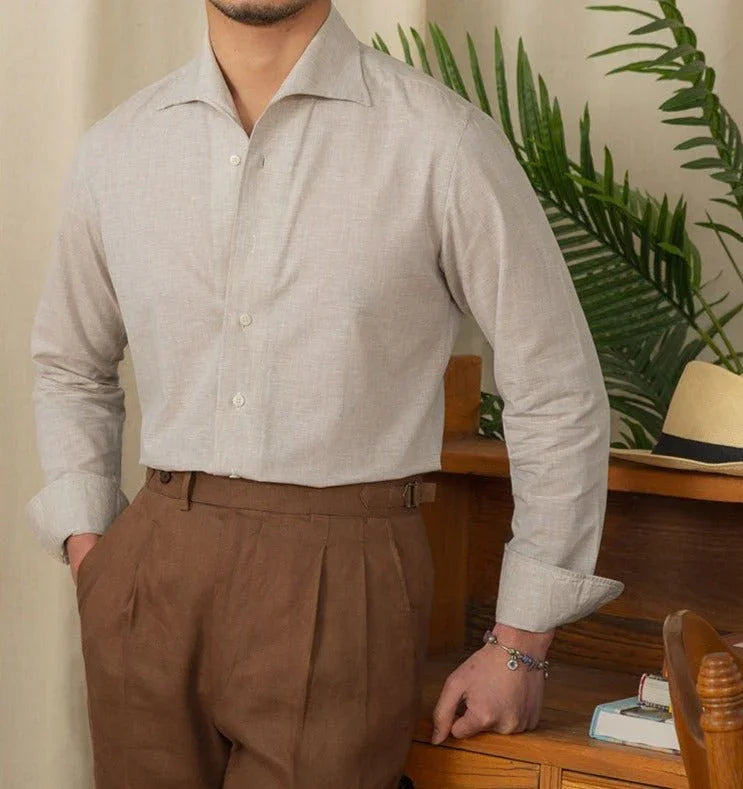 Beausoleil Kesik Keten Gömlek - Martin Milano