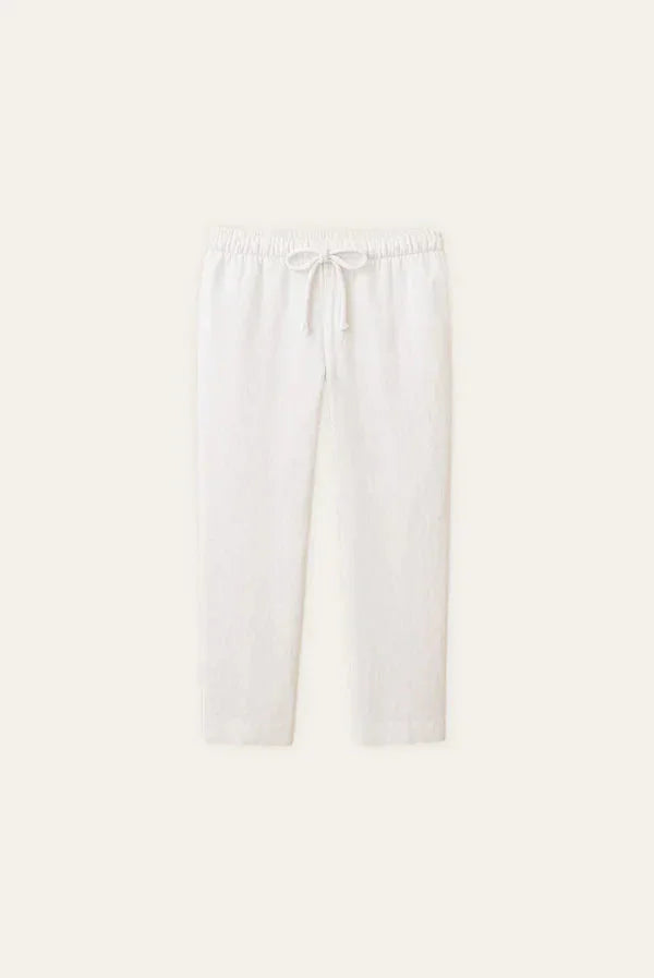 Beyaz Keten Pantolon - Martin Milano