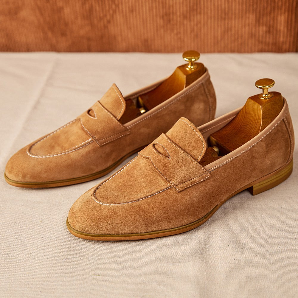 Sardegna Yuvarlak Süet Loaferlar