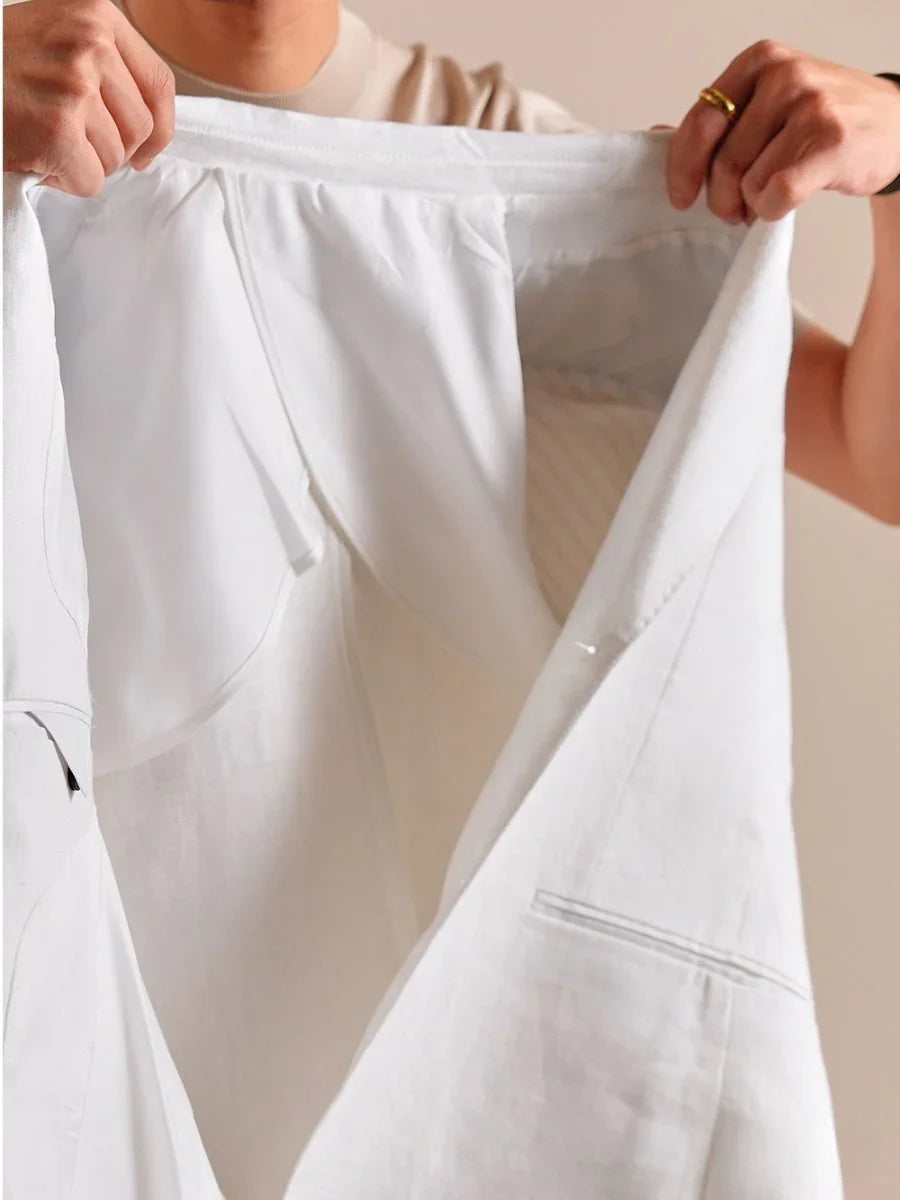 Capri %100 Keten Çift Düğmeli Blazer - Martin Milano