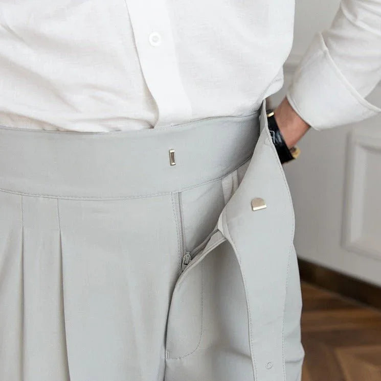 Capri Gurkha Katlanmış Düz Kesim Pantolon - Martin Milano