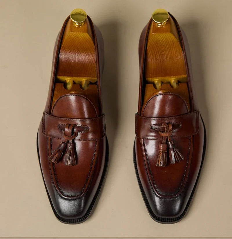 Cigar Dana Derisi Püsküllü Loaferlar - Martin Milano