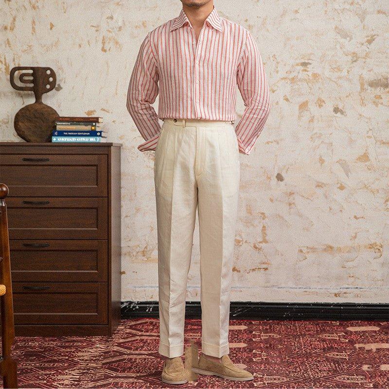 Corsica Çizgili Uzun Kollu Gömlek - Martin Milano