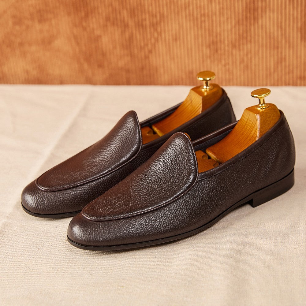 Paris Nappa Düğmeli Belçika Loafer
