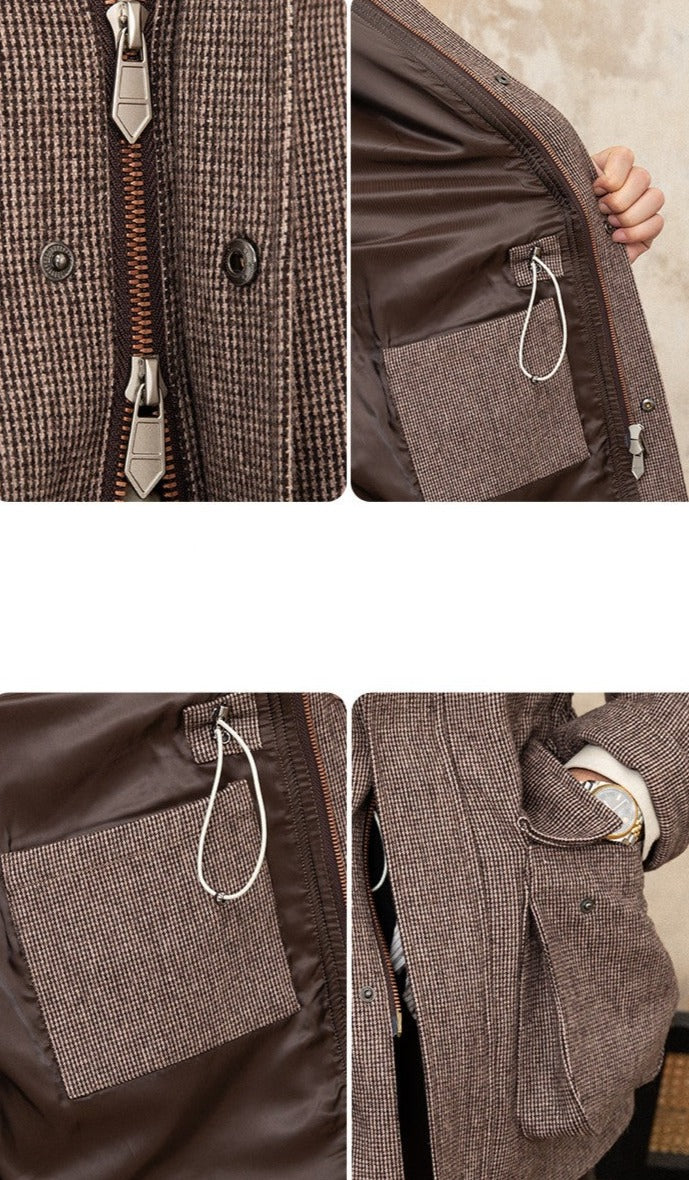 Enzo Yün Houndstooth Kaban