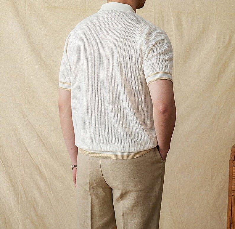 Dolce Dokuma Kısa Kollu Polo Gömlek - Martin Milano