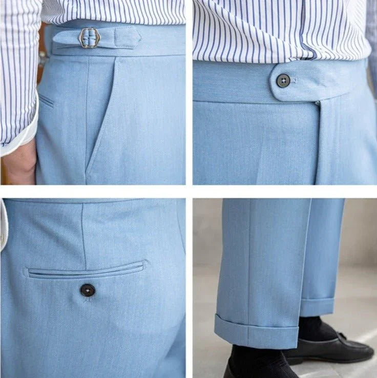 Dolce Elastik Düz Kesim Kumaş Pantolon - Martin Milano