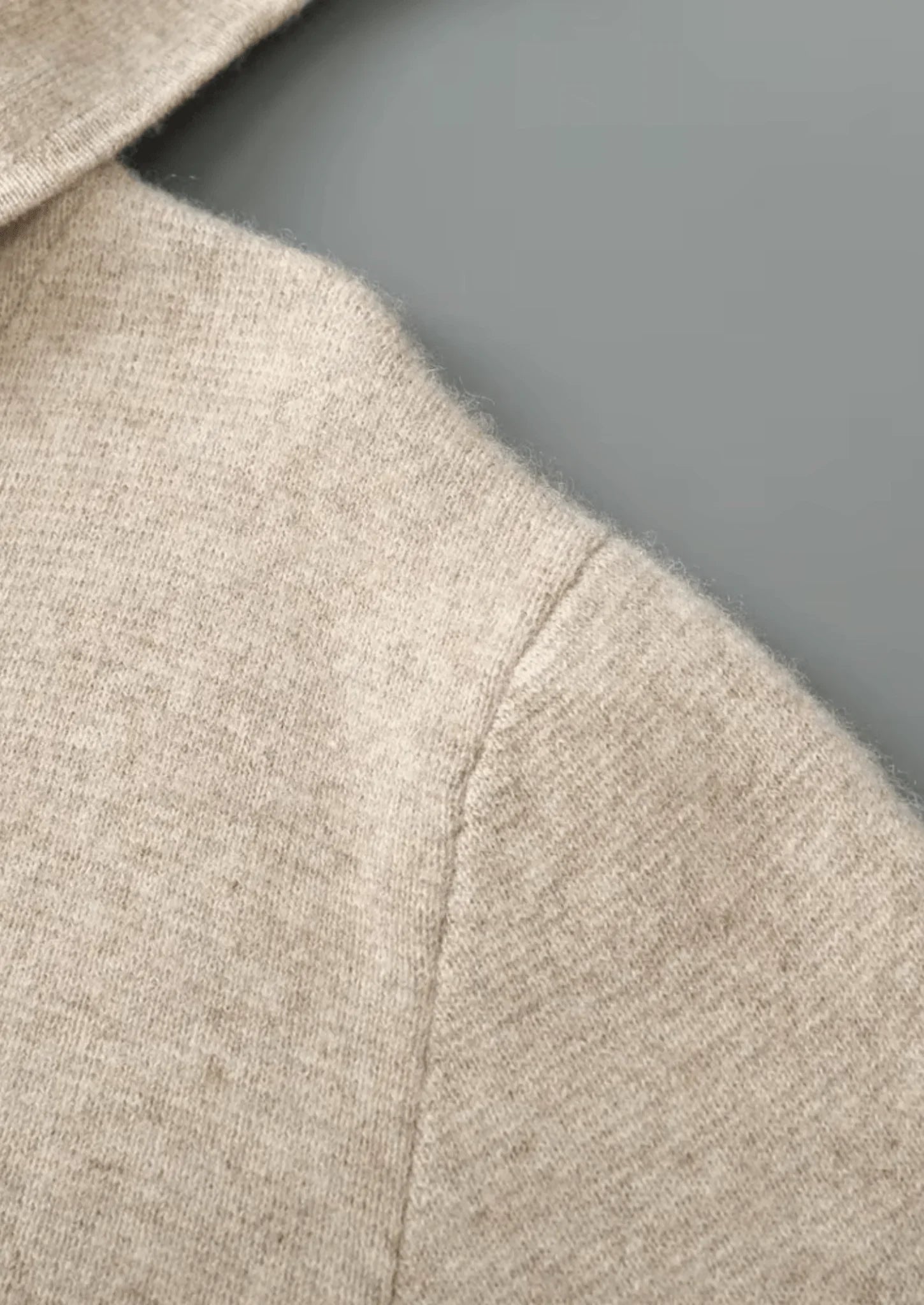 Ekstra İnce Merino Yünü Fermuarlı Kapüşon - Martin Milano