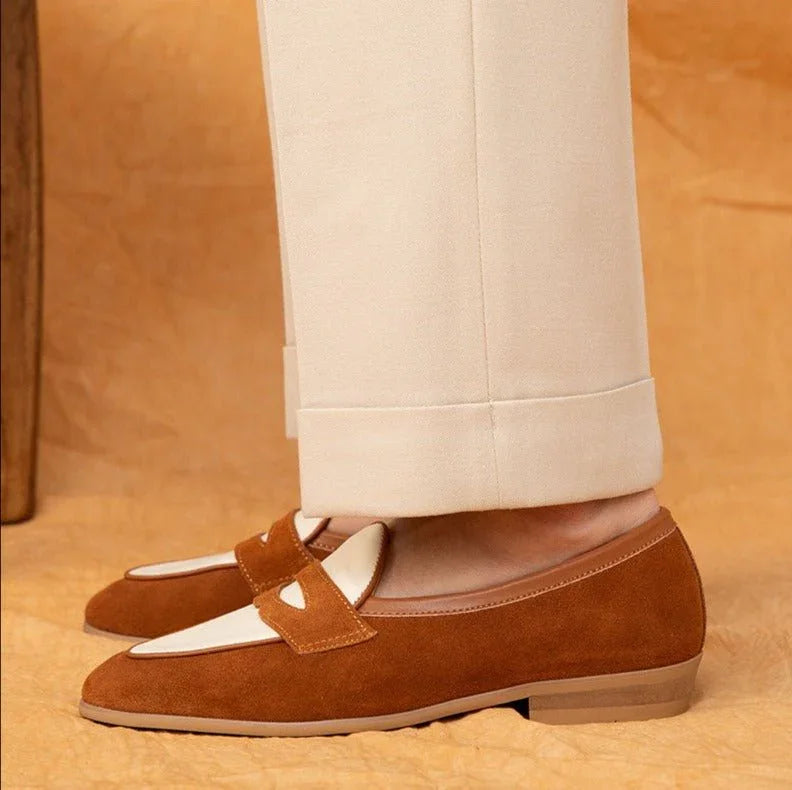 Fransız Süet Belçika Derisi Ayakkabısı - Martin Milano