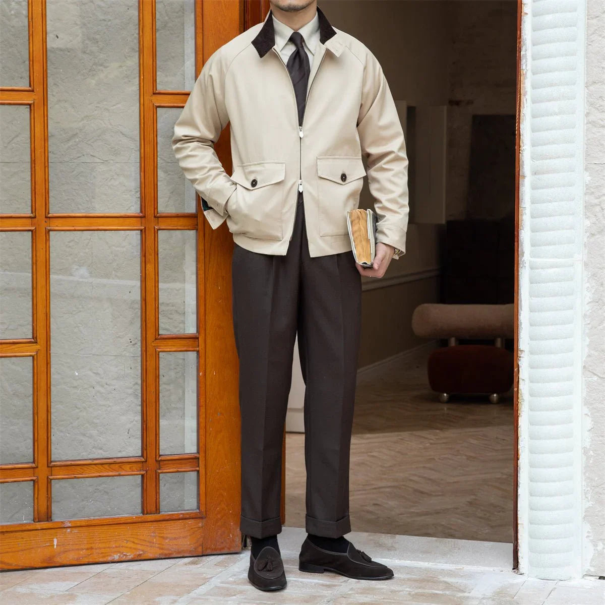 G9 Harrington Kadife Yaka Ceket - Martin Milano