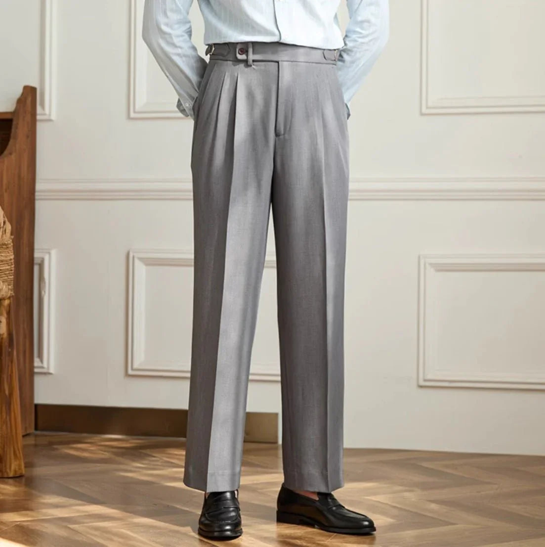 Grosseto Geniş Kesim Çift Katlı Pantolon - Martin Milano