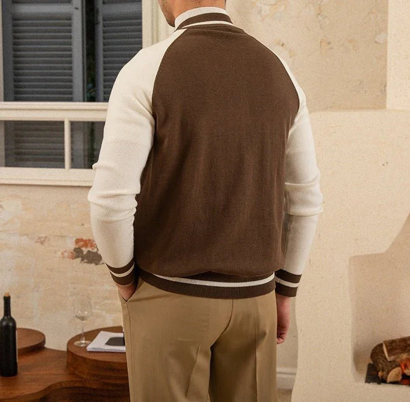 İnce Fit Yün Beyzbol Ceketi - Martin Milano