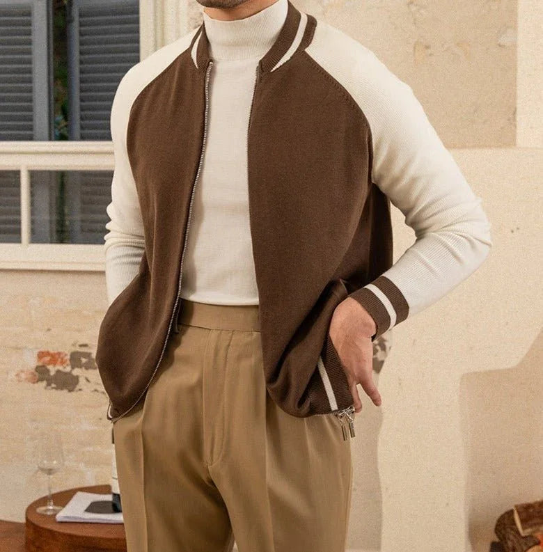 İnce Fit Yün Beyzbol Ceketi - Martin Milano