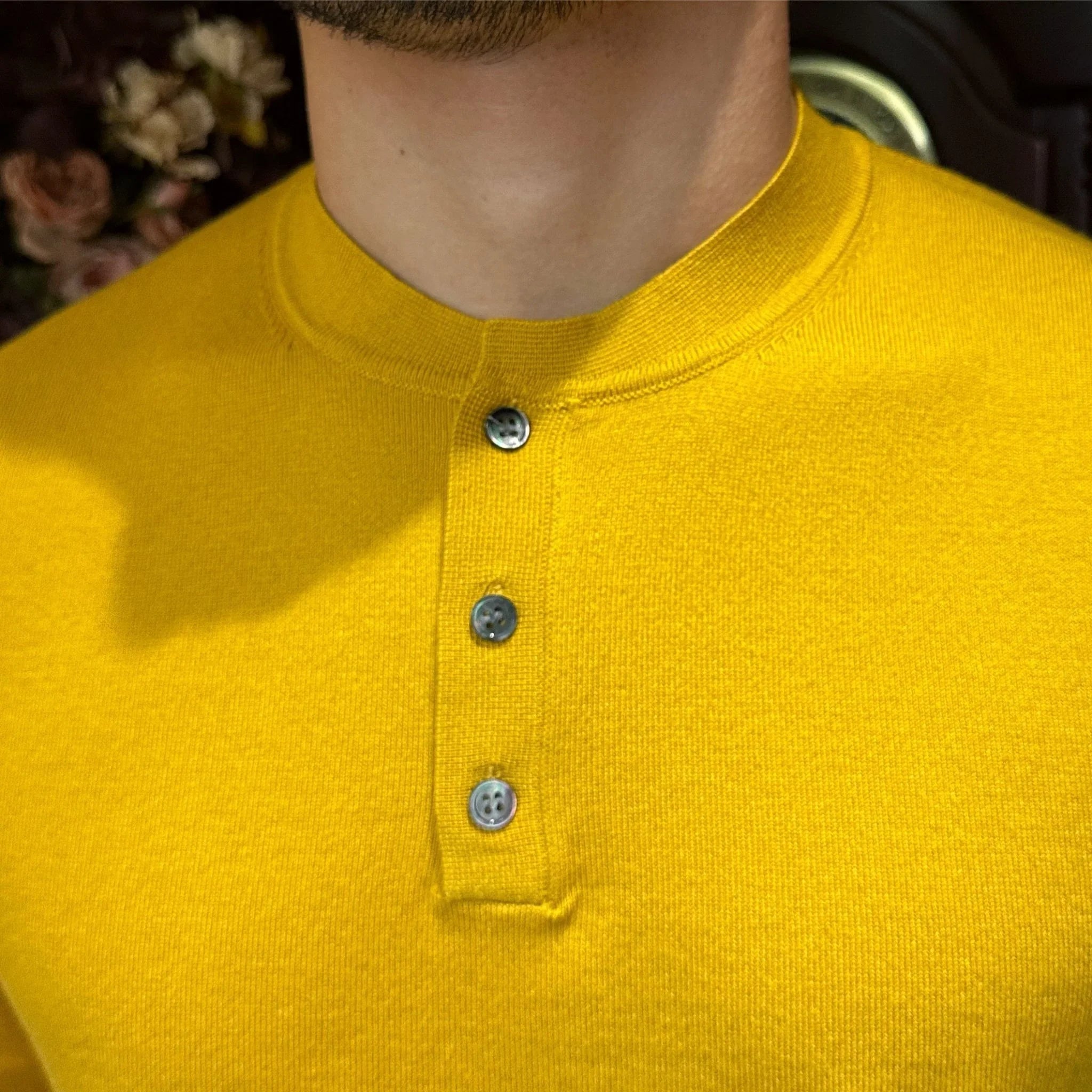 İnce Kesim Hanley Örgü Uzun Kollu Tişört - Martin Milano