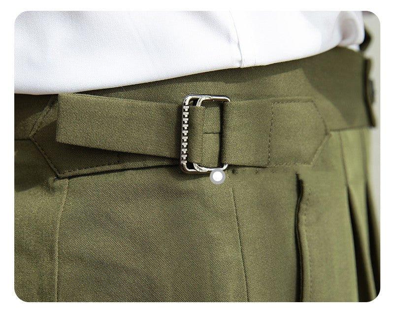 Ischia Çift Kat Manşet Düz Kesim Pantolon - Martin Milano