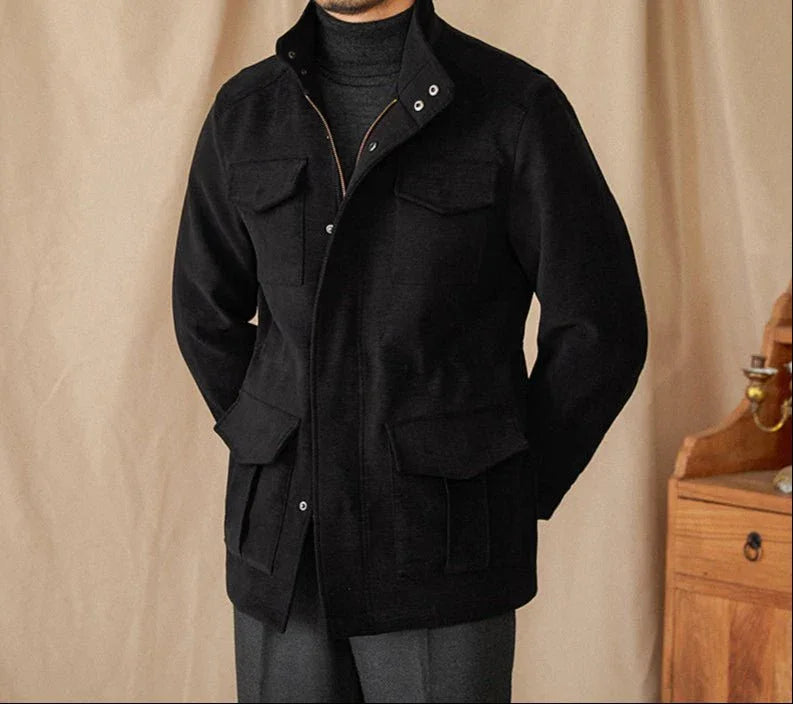 Londra Herringbone Süet Detaylı Ceket - Martin Milano