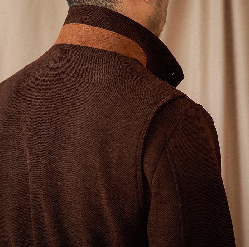 Londra Herringbone Süet Detaylı Ceket - Martin Milano